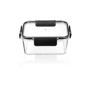 Bager Aqua Crystal – Boîte de Conservation Hermétique 1000 ml – Récipient de Cuisine Transparent avec Couvercle Verrouillable