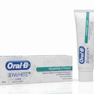 Oral-B 3D White Luxe Diamond Strong – Dentifrice Blancheur Éclatante – Élimine les taches en 3 jours – Format 95 g