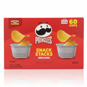 Pringles Snack Stacks Original – Chips en Coupelles Individuelles – Format Familial 60 x 19g (Total 1.14kg)
