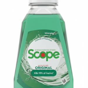 Scope Original Mint – Bain de Bouche sans Alcool – Élimine 99% des Germes – Format 250 ml